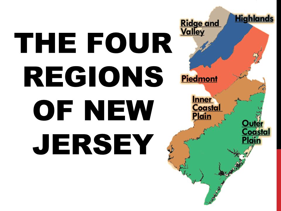 New Jersey Regions Map The Four Regions Of New Jersey - Ppt Download