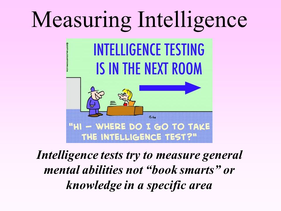 how can intelligence be measured
