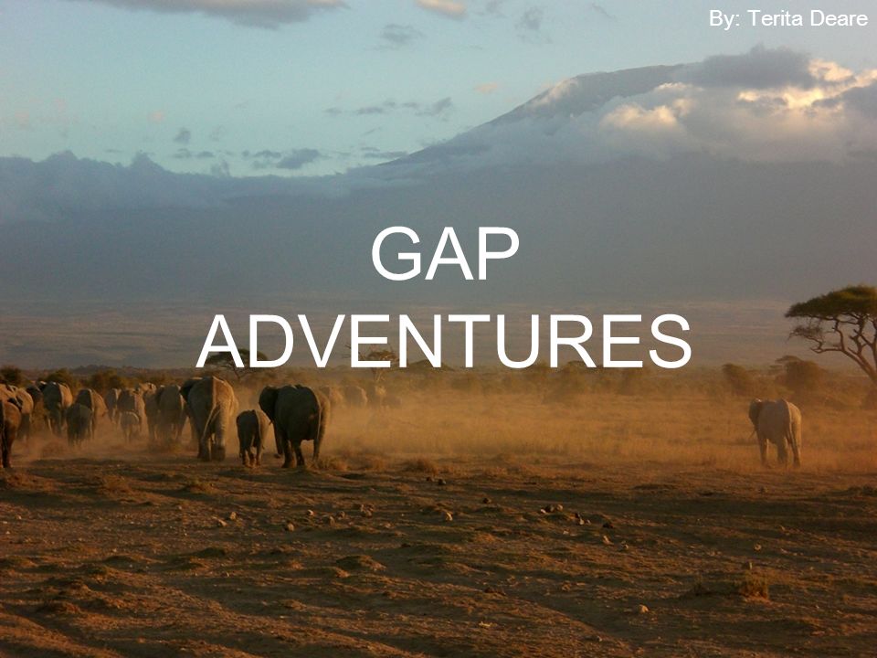 GAP ADVENTURES By: Terita Deare  An eco-tour and adventure tour company   An alternative to the resorts, cruises and motor coach tours  Unique and.  - ppt download