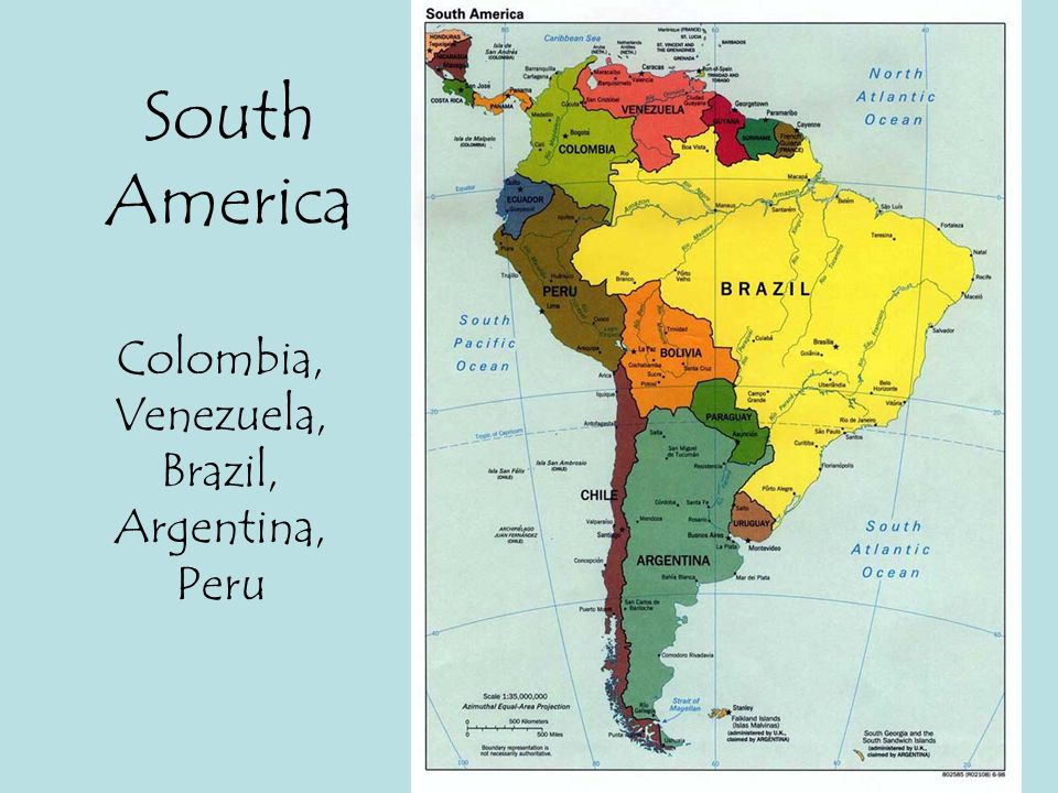 South America Colombia Venezuela Brazil Argentina Peru Ppt Download