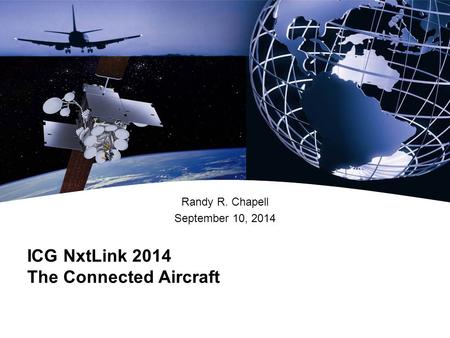 ICG NxtLink 2014 The Connected Aircraft