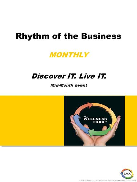 Rhythm of the Business MONTHLY