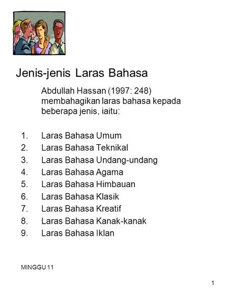 Jenis-jenis Laras Bahasa