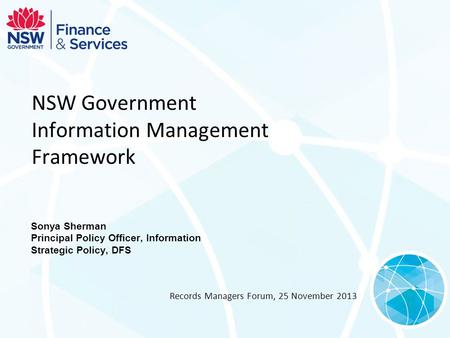 NSW Government Information Management Framework