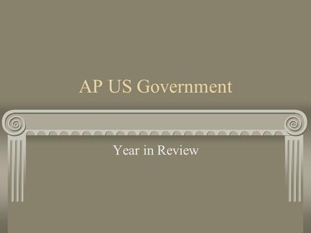 AP US Government Year in Review. Constitutional Underpinnings and Federalism Influences on the Constitution Articles of Confederation Accomplishments.