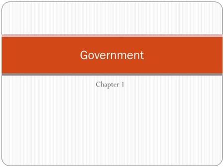Government Chapter 1.