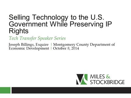 Selling Technology to the U.S. Government While Preserving IP Rights