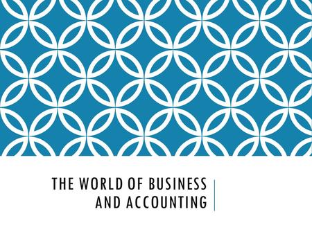 THE WORLD OF BUSINESS AND ACCOUNTING. THE ENVIRONMENT OF BUSINESS Free Enterprise System  People are free to produce the goods and/or services they wish.