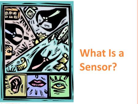 What Is a Sensor? What Is a Sensor? Presentation > TeachEngineering.org.