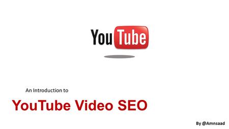 YouTube Video SEO An Introduction to