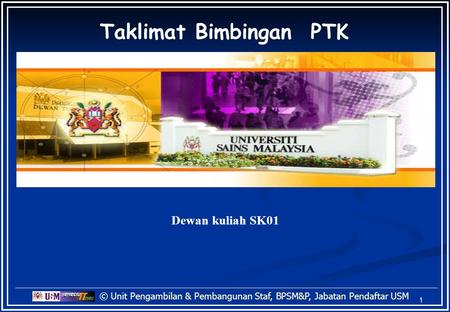 Taklimat Bimbingan PTK