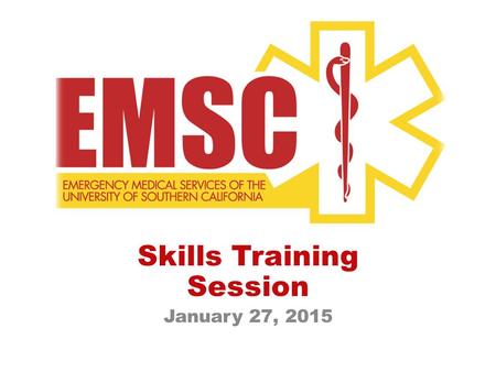 Skills Training Session January 27, 2015. Scene Size Up MOI How many patients? Need for Additional Resources? C-spine? Environmental hazards? Personal.