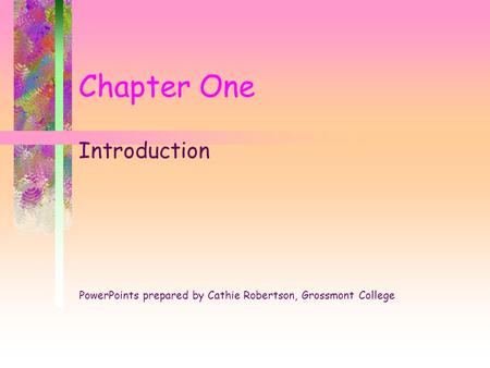 Chapter One Introduction