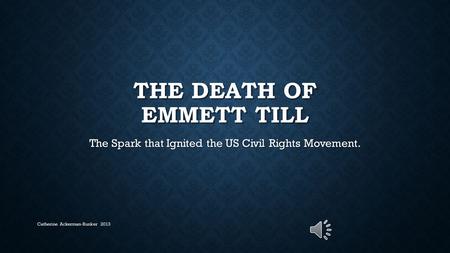 The Death of Emmett Till