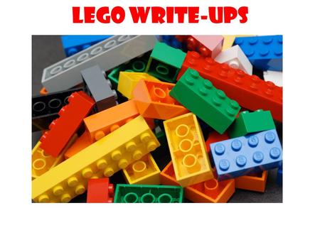LEGO write-ups. Don’t give me back the class content material pieces without building something professionally- useful with them.