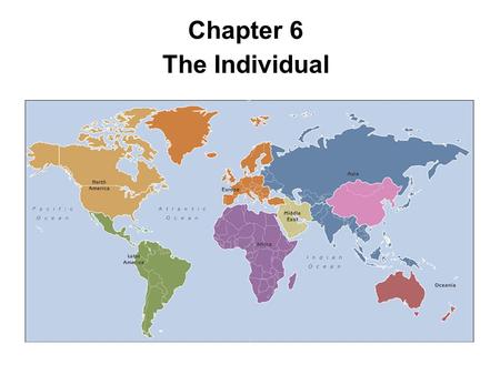 Chapter 6 The Individual.