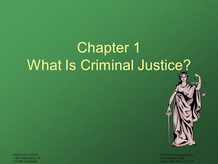 Chapter 1 What Is Criminal Justice?