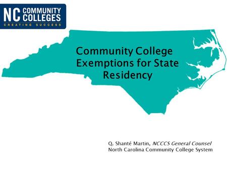 Community College Exemptions for State Residency