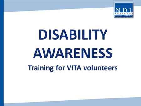 Training for VITA volunteers