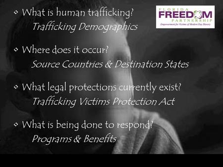 What is human trafficking?