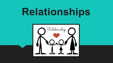Relationships are the connections you have with other people and groups in your life.