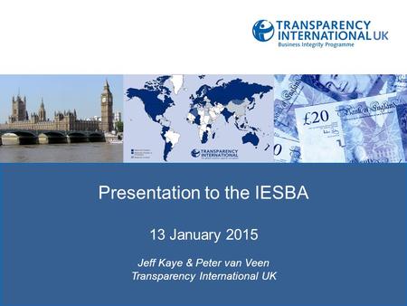 Presentation to the IESBA
