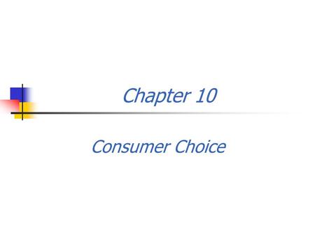 Chapter 10 Consumer Choice. 1. What is behind the law of demand? The law of demand can be explained in terms of the concept of utility theory. 2. Utility.