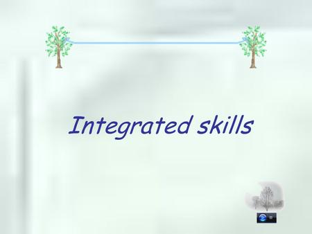 Integrated skills. Step1 First, let’s listen to everyday English and the free talk. Now, who’s on duty today? Please come to the blackboard.