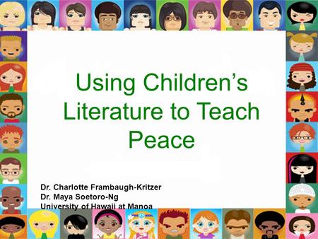 Using Children’s Literature to Teach Peace