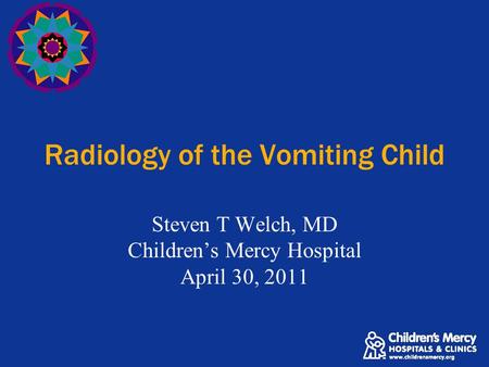 Radiology of the Vomiting Child