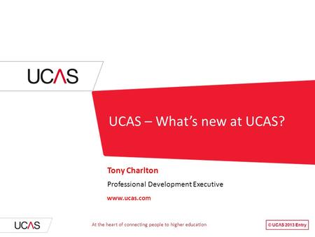 UCAS – What’s new at UCAS?