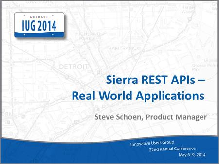 Sierra REST APIs – Real World Applications