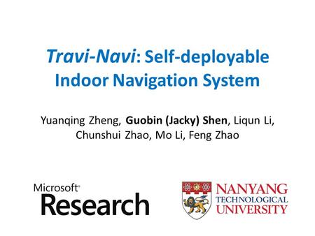 Travi-Navi: Self-deployable Indoor Navigation System