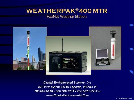 WEATHERPAK®400 MTR HazMat Weather Station