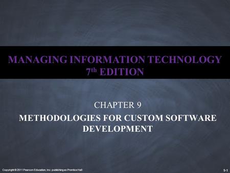 MANAGING INFORMATION TECHNOLOGY 7th EDITION