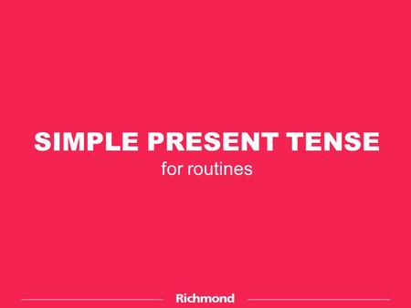 present simple presentation