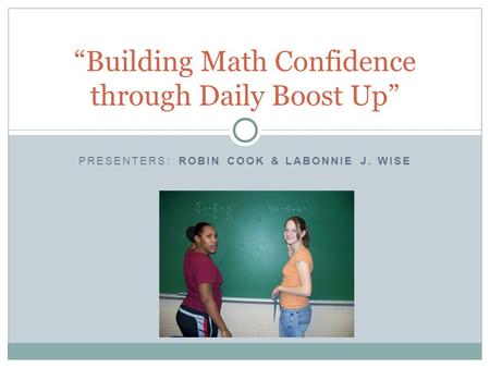 “Building Math Confidence through Daily Boost Up”