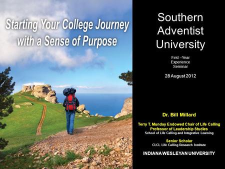 Starting Your College Journey with a Sense of Purpose
