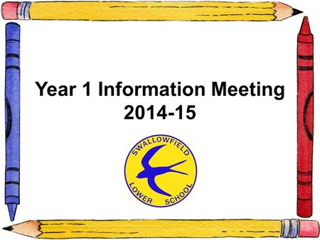 Year 1 Information Meeting 2014-15. The Teachers Miss Davison (Y1D) Miss Goodricke and Mrs Clarke (Y1GC) The Support Staff Mrs McCotterMrs Faulkner and.