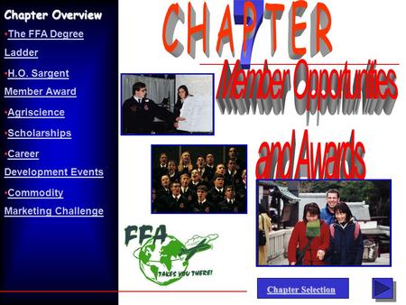 7 CHAPTER Member Opportunities and Awards Chapter Overview