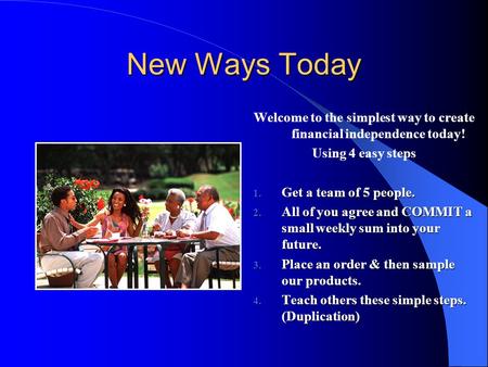 Welcome to the simplest way to create financial independence today!