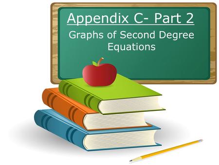 Appendix C- Part 2 Graphs of Second Degree Equations.