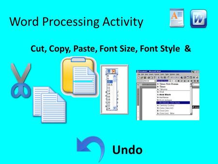 Word Processing Activity