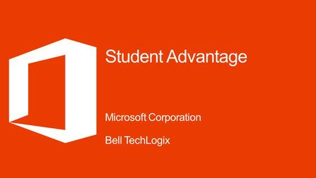 Student Advantage Microsoft Corporation Bell TechLogix