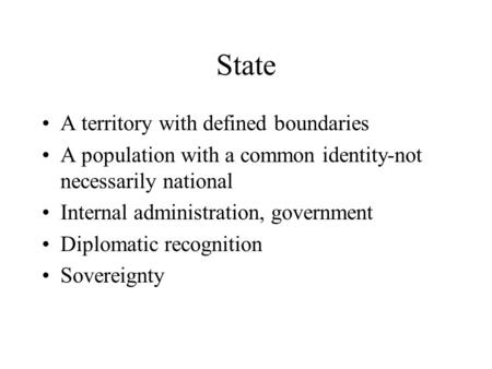 State A territory with defined boundaries