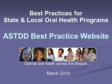 Best Practices for State & Local Oral Health Programs