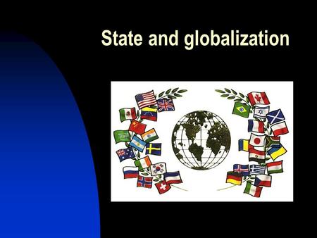 State and globalization