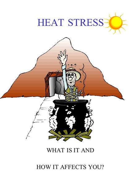 HEAT STRESS WHAT IS IT AND HOW IT AFFECTS YOU?. External Factor Affecting Heat Stress Air movement Clothing Radiant heat ( hot vessels and sun) Humidity.
