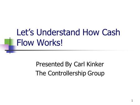 Let’s Understand How Cash Flow Works!