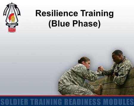 Resilience Training (Blue Phase). 2 Terminal Learning Objective ACTION: Identify techniques to “check and adjust” initial reactions and energy management.